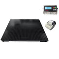 Liberty Industrial Floor Scale with Indicator & Printer, Accurate Digital 60" x 60" Pallet Scales for Warehouse or Shipping Weighing | 2500 lbs x 0.5 lb