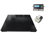 Liberty Industrial Floor Scale with Indicator & Printer, Accurate Digital 60" x 60" Pallet Scales for Warehouse or Shipping Weighing | 2500 lbs x 0.5 lb