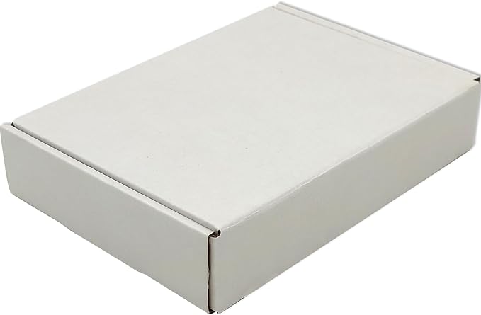 Small White Shipping Boxes for Small Business Pack of 25-11x8x2 inches Cardboard Corrugated Mailer Boxes for Shipping Packaging Craft Gifts Giving Products