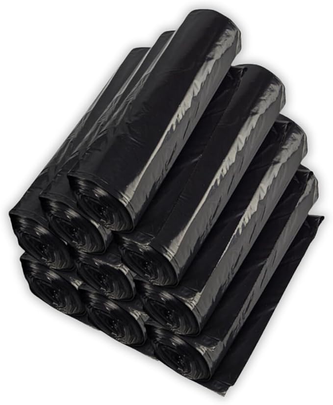 Black Trash Bags for Home, Kitchen and Retail - 1 Pallet of 80 Cases, 8000 Bags Total - 45 Gallons - Coreless - 40"x46" - 1.3 mil thick