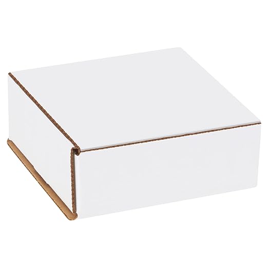 Box USA BM552 5"L x 5"W x 2"H, White (Pack of 50)