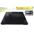 Liberty Scales Heavy Duty Industrial 60" x 60" Floor Scale with 2 Bumper Guards Accurate Digital Pallet 5’ x 5’ Scales for Warehouse or Shipping Weighing (10,000 lbs x 1 lb)