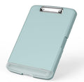Rimilak Plastic Clipboard with Storage, 8.5 x 11 High Capacity Folio Nursing Case with Pen Holder, Size 14.2 x 9.6 x 1.2″ Folder Side-Opening for Classroom, Teacher, Smooth Writing, Dark Green