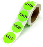 NextDayLabels - 2" Round Green Inventory Control/Date Color Coding Labels, 500 Stickers Per Roll (Used)