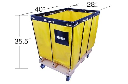 Basket Trucks,Service Carts Yellow 16 Bushel Knock Down Truck,Carts, 20.0 cu. ft, 600 lb, 40" L X 28" W X 35.5" H Capacity
