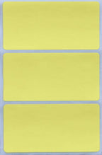 Royal Green Write Name Badge Labels in Pastel Yellow for Home, School, and Office Use 4" inch x 2" inch (102 mm x 51 mm) - 45 Pack
