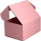 8x6x4 inches Small Shipping Boxes Set of 25 - Pink Mailer Corrugated Cardboard Boxes for Shipping Packaging Mailing Products