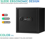 RPNB Deluxe Safe and Lock Box,Digital Keypad Safe Box,Steel Alloy Small Safes, Keypad Lock,Perfect for Home Office Hotel Business Jewelry Cash Use Storage,1.2 Cubic Feet