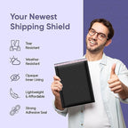 Black 7.25x12 Inch Poly Bubble Mailers #1 | Self Seal Padded Envelopes | Air Cushioned Bubble Mailer | Usable Size 7.25x11 Inch | 100 Pack Bulk | Waterproof | Lightweight Mailing Shipping Bags