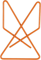 JAM PAPER Colorful Butterfly Clips - Orange Paper Clamps - 15/Pack