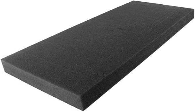 FoamRush 7" x 24" x 72" Charcoal High Density Upholstery Foam Cushion (Upholstery Sheet, Foam Padding, Seat Replacement, Chair Cushion Replacement, Square Foam, Wheelchair Seat Cushion) Made in USA