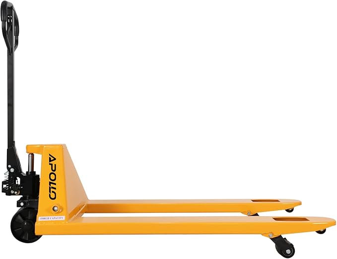 Apollo Hand Pallet Jack Truck Duty Industrial Pallet Truck 5500lbs Capacity, 27'' W x 48'' L Forks for Material Handling, Manual Pallet Truck for Warehouse, Manufacturing and Retail