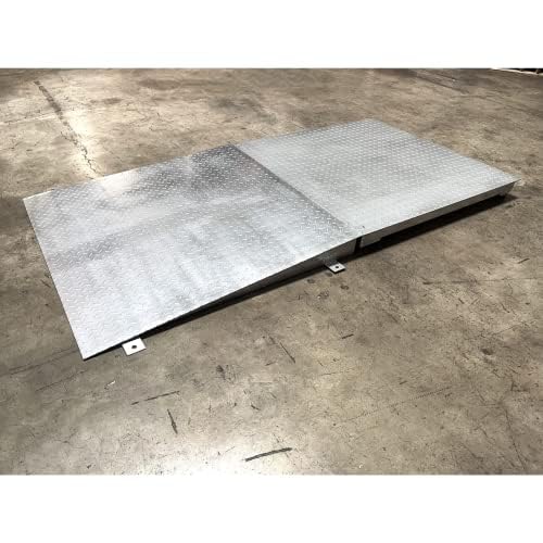 Galvanized NTEP Heavy Duty Industrial 48" x 48" Floor Scale Accurate Digital Pallet Scales for Warehouse or Shipping Weighing (2500 Ibs x 0.5 Ib)