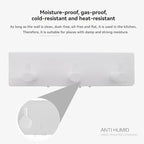 Kingdong White Key Holder for Wall 304 Stainless Key Hooks Adhesive Key Holder Wall Mount Key Hanger with 3 Heavy Duty Hooks Key Organizer for Kitchen, Bedroom, Bathroom (White(3 Hooks))