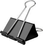 50 Pack Extra Large Binder Clips 2.4 Inch, Upgrade Large Binder Clips Big Paper Clips Clamps for Office and Home Supplies, Black