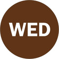 NextDayLabels - 2" Round Inventory Control Day of The Week Labels - 500 Per Roll (WED)