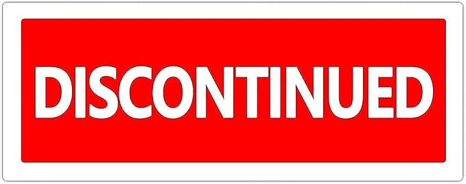 Discontinued Retail Labels,2x1Inch Warehouse Inventory Label,500 per Roll