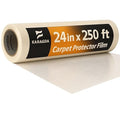 24” x 250 ft Carpet Protection Film – Heavy-Duty Clear Self-Adhesive Floor Protector for Moving, Painting & Construction