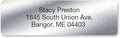 Personalized Return Address Labels, Roll of 125 Silver Foil Self-Adhesive Labels Without Dispenser, Customize with Name & Shipping Address, Colorful Images