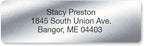 Personalized Return Address Labels, Roll of 125 Silver Foil Self-Adhesive Labels Without Dispenser, Customize with Name & Shipping Address, Colorful Images