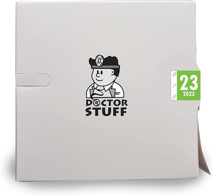 2023 Year Stickers, Doctor Stuff 2023 Chart Stickers, Light Green Colored, Tabbies 11700 Style, USA Made Year Stickers for End Tab File Folders, 1000/Roll, 1 Roll, 3/4" x 1-1/2"
