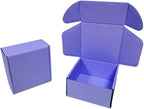 15 Pcs 6 x 6 x 3 inches Corrugated Cardboard Gift Boxes Recyclable Shipping Boxes for Mailing & Holidays, Wedding, Birthday, Gifts Packaging (Lavender, 6 x 6 x 3")