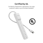 Belkin 6-Outlet Commercial Power Strip Surge Protector, 6ft Cord, 720 Joules, White