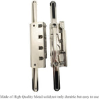 HAHIYO 8 Inch Silver Metal Clipboard Clips - High-Grip Lever Clip, Mountable, 3 Pack