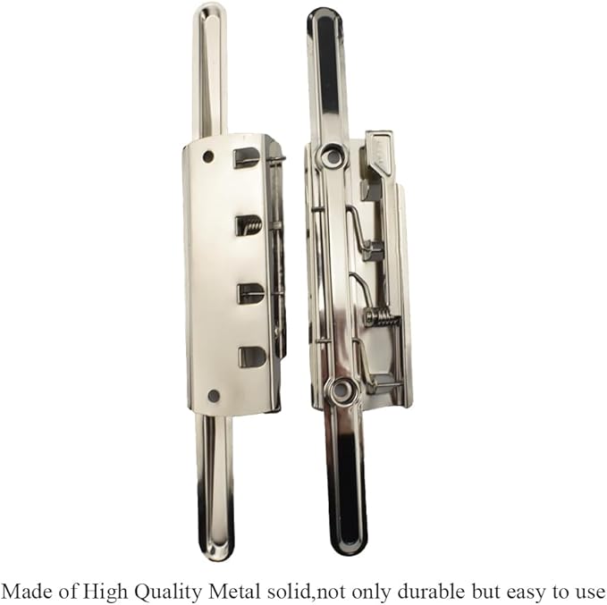 HAHIYO 8 Inch Silver Metal Clipboard Clips - High-Grip Lever Clip, Mountable, 3 Pack