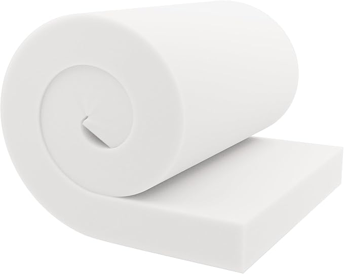 GoTo Foam 4" Height x 24" Width x 120" Length 44ILD (Firm) Upholstery Cushion Made in USA