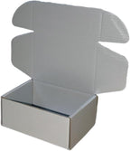 50 Pcs 4.3 x 3.1 x 2 inches Mini Size Corrugated Cardboard Gift Boxes Recyclable Shipping Boxes for Packing Jewelry Ornament Gift Craft Packaging Supplier (Silver, 4.3 x 3.1 x 2")