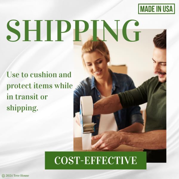 Tree House Packing Paper for Moving – 180 Newsprint Packing Paper Sheets – 27” x 17” Paper for Packing Dishes, Shipping, and Moving Supplies – Recyclable Movers’ Paper – Made in USA