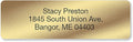 Personalized Return Address Labels, Roll of 125 Gold Foil Self-Adhesive Labels Without Dispenser, Customize with Name & Shipping Address, Colorful Images
