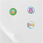 White Board for Wall,Magnetic Receptive Sheet Metal with Adhesive Backing,Square 8" Peel and Stick Solid WhiteBoard-4 Pack