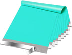 Fuxury Large Poly Mailers 14.5x19'' 100Pc, Waterproof Shipping Bags for Clothing, Strong Adhesive Mailers Poly Bags for Small Business Suppliers, Durable Shipping Envelopes Mailing Bags Teal