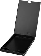 ZCZN Aluminum Clipboard with Storage, 6 Pack Recycled Metal Clipboard Box, Form Holder, Suitable for School, Office, Jobsite or Medical Staff, 9.25 x 13.78 Inches, Black
