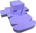 15 Pcs 6 x 6 x 3 inches Corrugated Cardboard Gift Boxes Recyclable Shipping Boxes for Mailing & Holidays, Wedding, Birthday, Gifts Packaging (Lavender, 6 x 6 x 3")