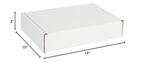 Box USA 14" Deluxe Shipping Boxes 14"L x 10"W x 3"H, 50-Pack - White Box Mailers for Packaging, Storage, Gifts or Bulk Business Orders