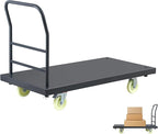 Heavy Duty Platform Truck, Industrial Panel Truck Cart 360 Degree Swivel Wheels, Flatbed Cart Add Reinforcing Steel Bar with 2500 Lbs Capacity, 47X 24 Inch
