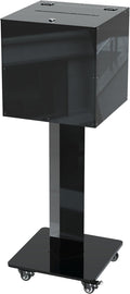 MOOFI Suggestion Box with Lock and Key for Charity Church Collection Offering/Raffle Ballot Box with Sign Holder Display Stand for Office, Home, Event Donation with Stand (StandardBox)