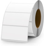 White Color Coding Labels 1 × 2 Inches Self-Adhesive Vinyl Rectangle Stickers Waterproof Name Tags Removable Roll for Office School Home 500 PCS
