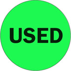 NextDayLabels - 2" Round Green Inventory Control/Date Color Coding Labels, 500 Stickers Per Roll (Used)