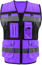 Safety Vest High Visibility Reflective Construction Vest for Men Women