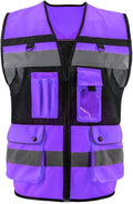 Safety Vest High Visibility Reflective Construction Vest for Men Women