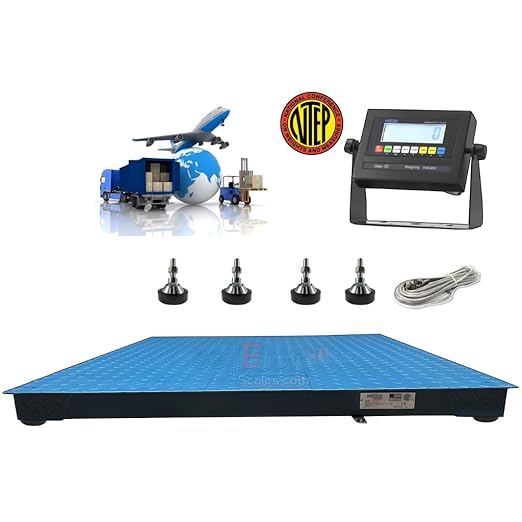 SellEton SL-800-4x4-5 NTEP (Legal) Industrial Warehouse 48" x 48" (4' x 4') Floor Scale | 5000 lbs x 1 lb