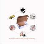 Shipping Boxes Corrugated Cardboard Mailer Boxes Literature Mailer for Packaging Small Business Craft Gifts Giving Products (White, 7x5x2)