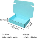 20 Pcs 14.2 x 9.4 x 3.2 inches Shipping Boxes for Small Business Cardboard Corrugated Mailer Boxes for Shipping Packaging Holidays Craft Gifts Giving Products (Sky Blue, 14.2 x 9.4 x 3.2")