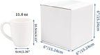 Hoikwo 6x6x6 Shipping Boxes Set of 40, White Corrugated Cardboard Box for Small Business for Packaging Mailing