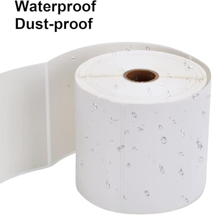 9527 Product 4x6 Direct Thermal Shipping Labels for Zebra 2844 ZP-450 ZP-500 ZP-505,Blank,450 Labels/Roll, 1" Core,Total 6 Rolls