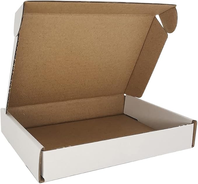 400 Pack 6x4x1'' Small Shipping Boxes, Corrugated Cardboard Mailers for Business, White (CM641-400)